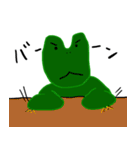 緑の子とピンクの子（個別スタンプ：4）