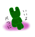 緑の子とピンクの子（個別スタンプ：5）