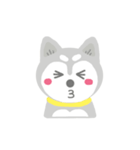 Cute Husky Stickers（個別スタンプ：24）