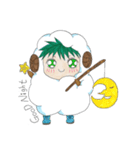 A cute little boy dressed like a sheep（個別スタンプ：3）