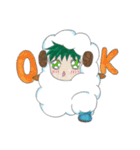 A cute little boy dressed like a sheep（個別スタンプ：6）