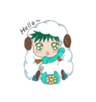 A cute little boy dressed like a sheep（個別スタンプ：8）