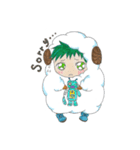 A cute little boy dressed like a sheep（個別スタンプ：9）