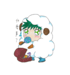 A cute little boy dressed like a sheep（個別スタンプ：11）