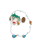 A cute little boy dressed like a sheep（個別スタンプ：16）