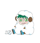 A cute little boy dressed like a sheep（個別スタンプ：19）