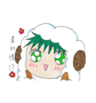 A cute little boy dressed like a sheep（個別スタンプ：22）