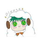 A cute little boy dressed like a sheep（個別スタンプ：24）