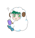 A cute little boy dressed like a sheep（個別スタンプ：25）