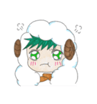 A cute little boy dressed like a sheep（個別スタンプ：26）