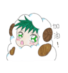 A cute little boy dressed like a sheep（個別スタンプ：27）