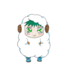 A cute little boy dressed like a sheep（個別スタンプ：28）