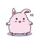 Fluffy A Little Fat Rabbit (EN)（個別スタンプ：1）
