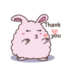 Fluffy A Little Fat Rabbit (EN)（個別スタンプ：8）