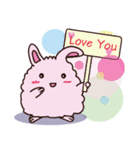 Fluffy A Little Fat Rabbit (EN)（個別スタンプ：21）