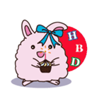 Fluffy A Little Fat Rabbit (EN)（個別スタンプ：24）