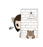 Vivi with lovely Sis ＆ Cat.[EN]（個別スタンプ：1）