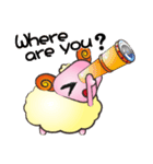 羊-若い笑顔をピックアップ A（個別スタンプ：2）