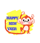 2016年 猿のお正月（個別スタンプ：13）
