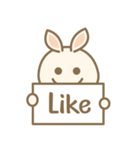 Rabbit Beige（個別スタンプ：3）