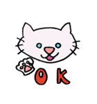 ねこ＆いぬ、二匹は仲良し（個別スタンプ：3）