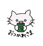 ねこ＆いぬ、二匹は仲良し（個別スタンプ：5）