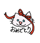 ねこ＆いぬ、二匹は仲良し（個別スタンプ：22）