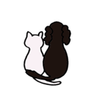 ねこ＆いぬ、二匹は仲良し（個別スタンプ：30）
