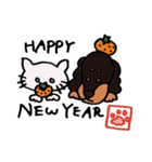 ねこ＆いぬ、二匹は仲良し（個別スタンプ：32）