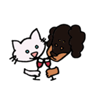 ねこ＆いぬ、二匹は仲良し（個別スタンプ：37）