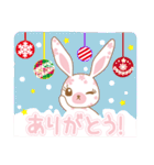 Flower Bunny 冬バージョン！（個別スタンプ：8）