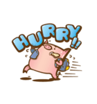 Piggy Briefly (EN)（個別スタンプ：37）