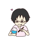 かわいい女の子と男の子のスタンプ（個別スタンプ：7）