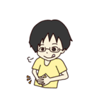 かわいい女の子と男の子のスタンプ（個別スタンプ：8）