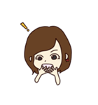 かわいい女の子と男の子のスタンプ（個別スタンプ：10）