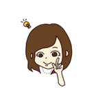 かわいい女の子と男の子のスタンプ（個別スタンプ：12）