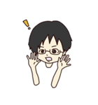 かわいい女の子と男の子のスタンプ（個別スタンプ：14）