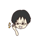 かわいい女の子と男の子のスタンプ（個別スタンプ：15）