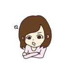 かわいい女の子と男の子のスタンプ（個別スタンプ：18）