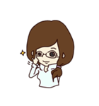 かわいい女の子と男の子のスタンプ（個別スタンプ：20）