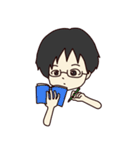 かわいい女の子と男の子のスタンプ（個別スタンプ：34）