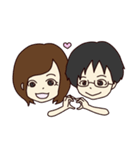 かわいい女の子と男の子のスタンプ（個別スタンプ：37）