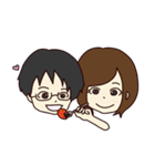 かわいい女の子と男の子のスタンプ（個別スタンプ：38）