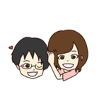 かわいい女の子と男の子のスタンプ（個別スタンプ：40）