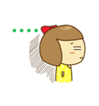 A bobbed hair girl（個別スタンプ：31）