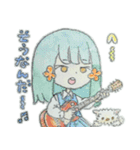 お花ほっぺの女の子（個別スタンプ：3）