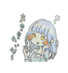 お花ほっぺの女の子（個別スタンプ：6）