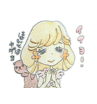 お花ほっぺの女の子（個別スタンプ：10）