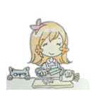 お花ほっぺの女の子（個別スタンプ：12）