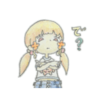 お花ほっぺの女の子（個別スタンプ：13）